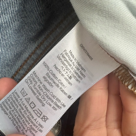 Madewell Low Slung Straight Button Fly Classic Blue Denim Jeans Women’s 29 EUC - Picture 9 of 9